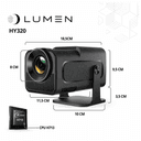 Mini Projetor Lumen HY320 — Smart TV Android, Wi-Fi 6 e Tela de até 200" — imagem 7